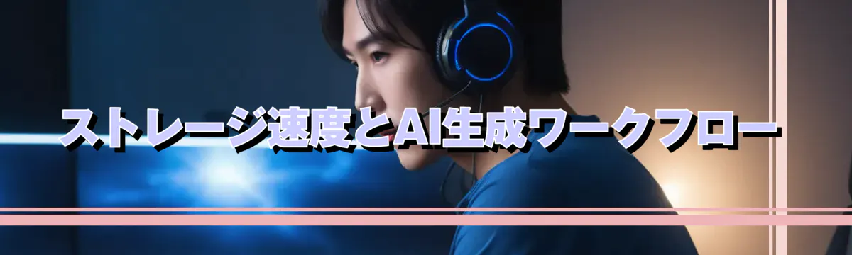 ストレージ速度とAI生成ワークフロー