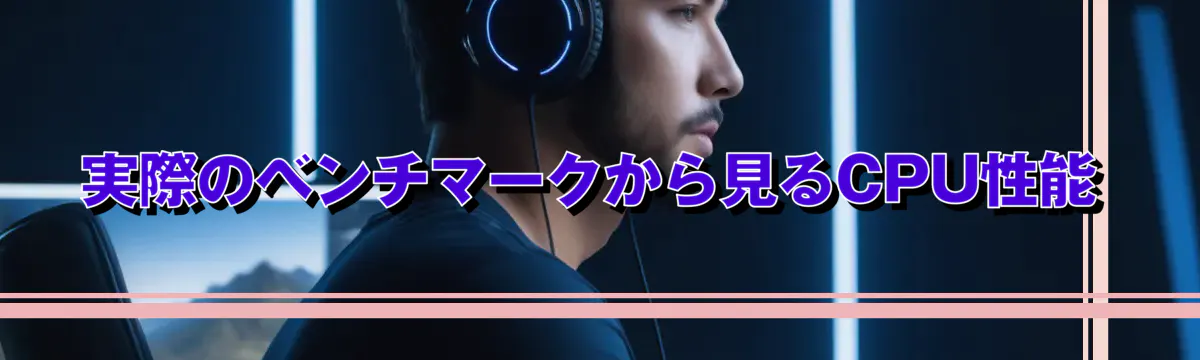 実際のベンチマークから見るCPU性能