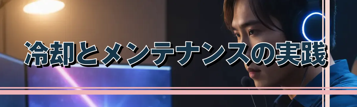 冷却とメンテナンスの実践
