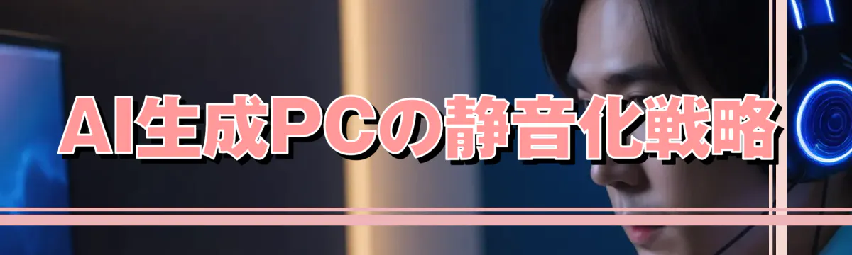 AI生成PCの静音化戦略