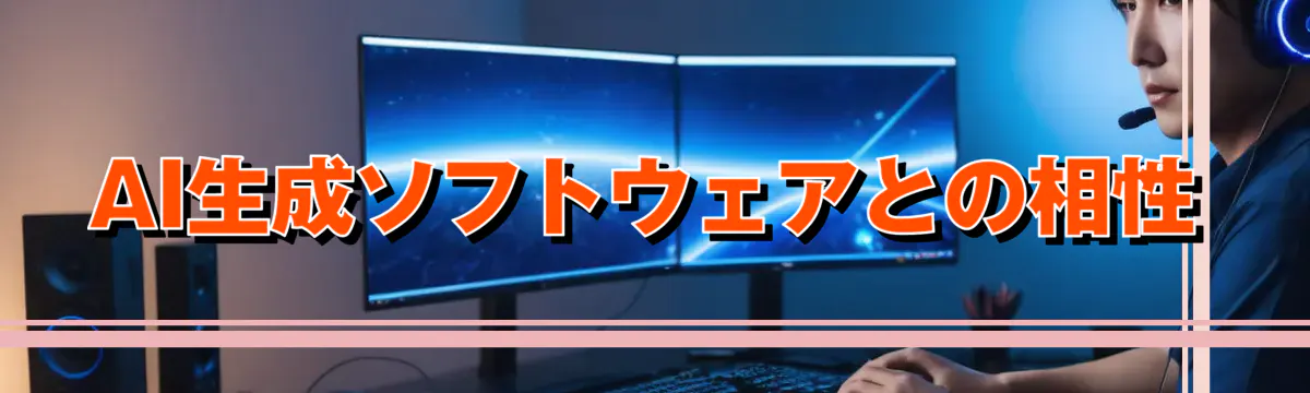 AI生成ソフトウェアとの相性