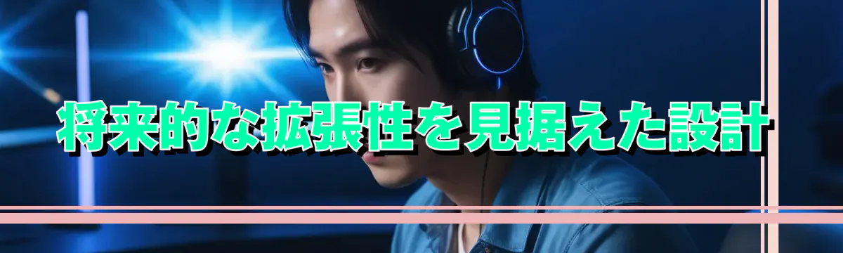 将来的な拡張性を見据えた設計