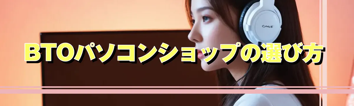 BTOパソコンショップの選び方