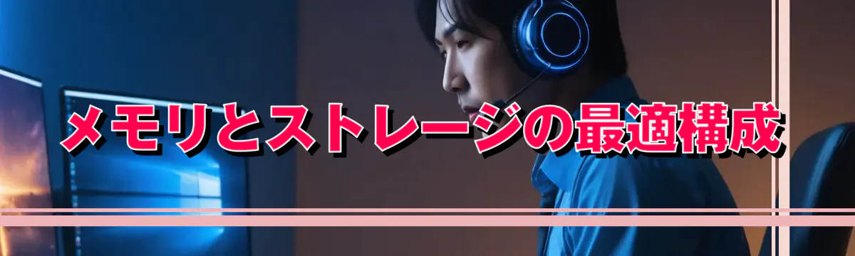 メモリとストレージの最適構成