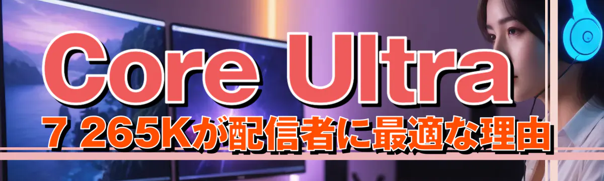 Core Ultra 7 265Kが配信者に最適な理由