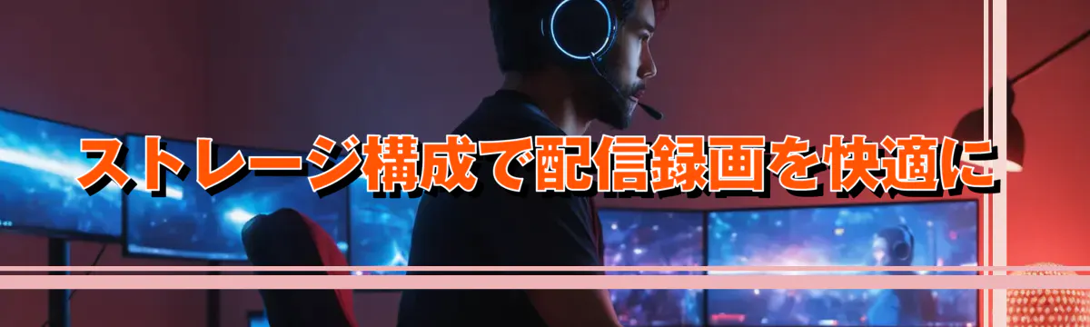 ストレージ構成で配信録画を快適に