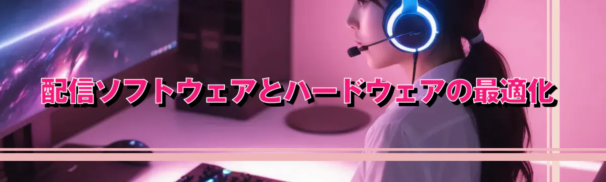 配信ソフトウェアとハードウェアの最適化