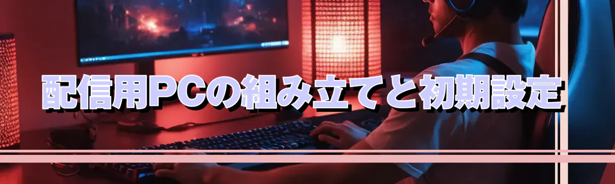 配信用PCの組み立てと初期設定