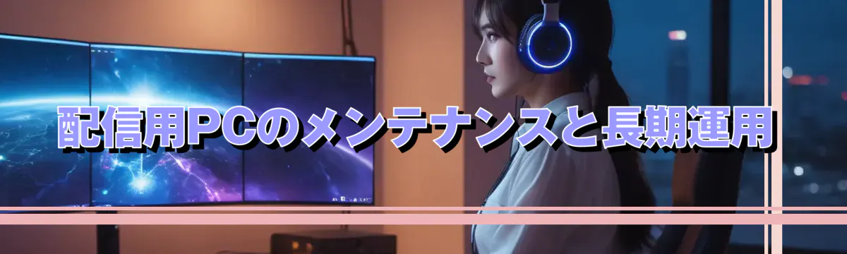 配信用PCのメンテナンスと長期運用