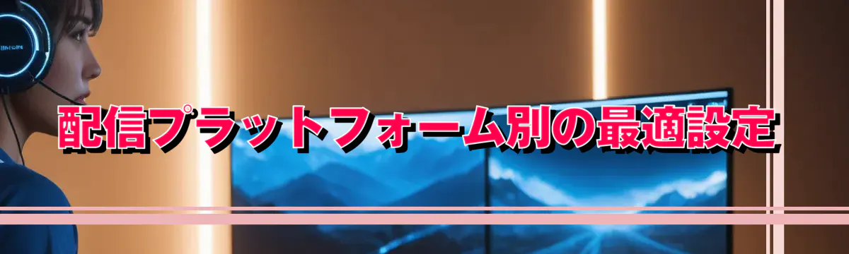 配信プラットフォーム別の最適設定