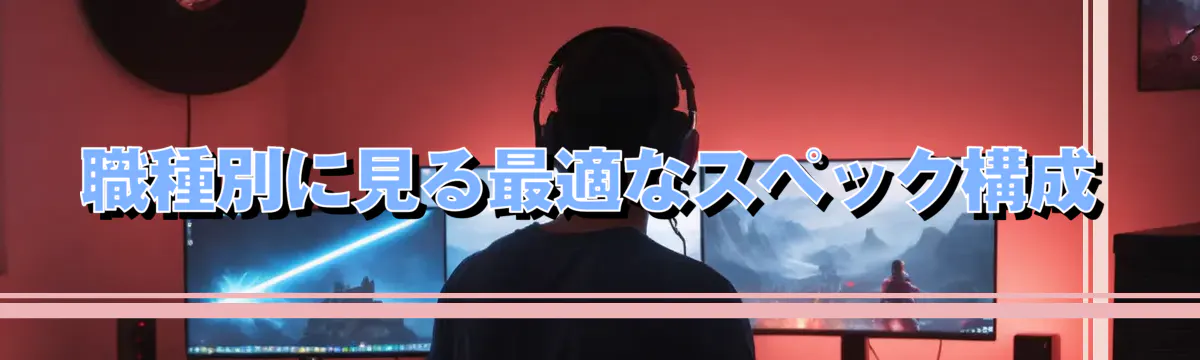 職種別に見る最適なスペック構成
