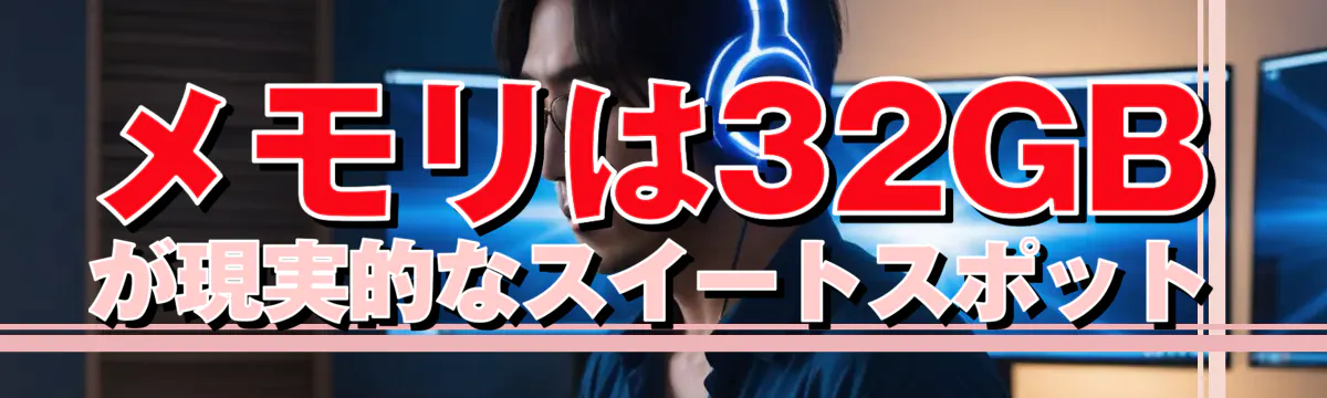 メモリは32GBが現実的なスイートスポット