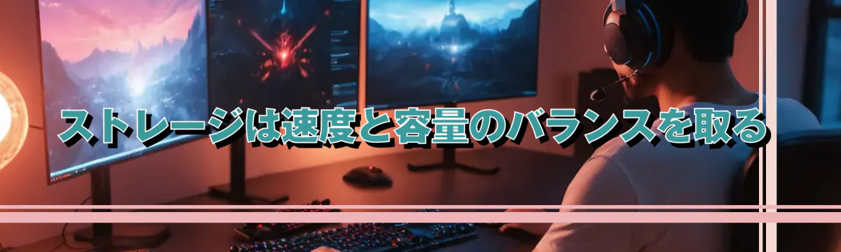 ストレージは速度と容量のバランスを取る
