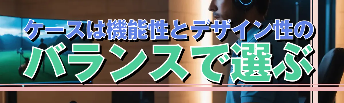 ケースは機能性とデザイン性のバランスで選ぶ