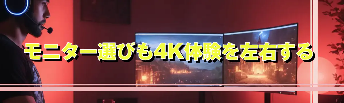 モニター選びも4K体験を左右する