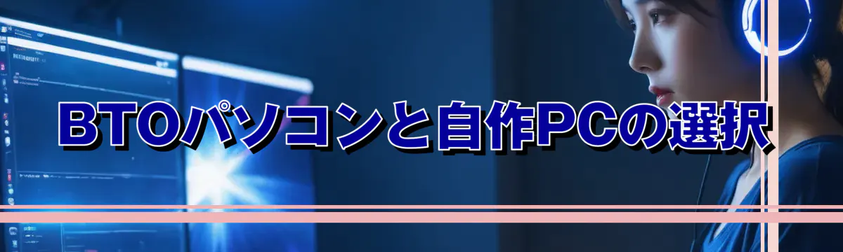 BTOパソコンと自作PCの選択
