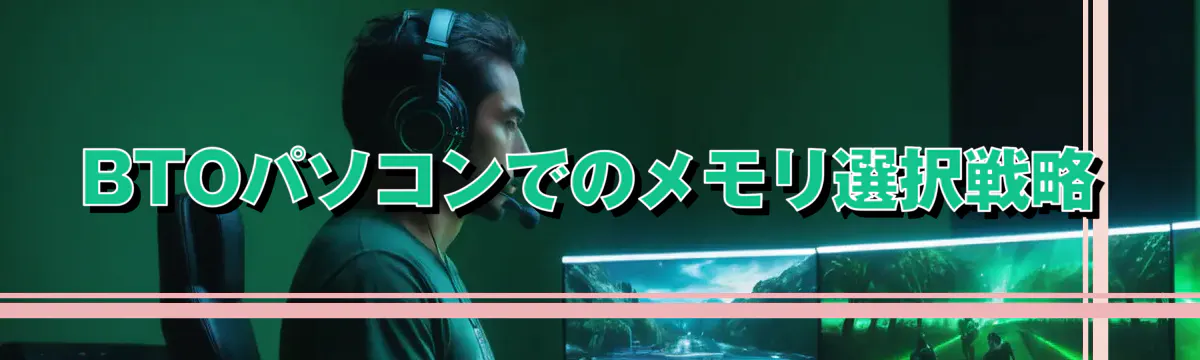 BTOパソコンでのメモリ選択戦略