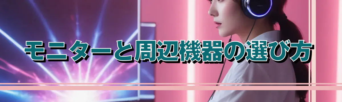 モニターと周辺機器の選び方