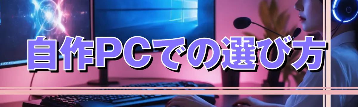 自作PCでの選び方