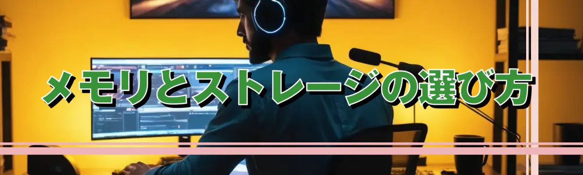 メモリとストレージの選び方
