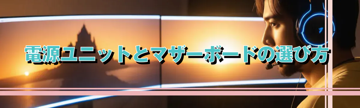電源ユニットとマザーボードの選び方