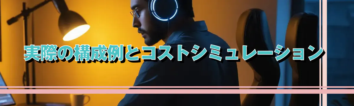 実際の構成例とコストシミュレーション