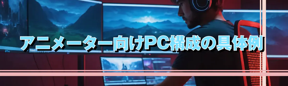アニメーター向けPC構成の具体例