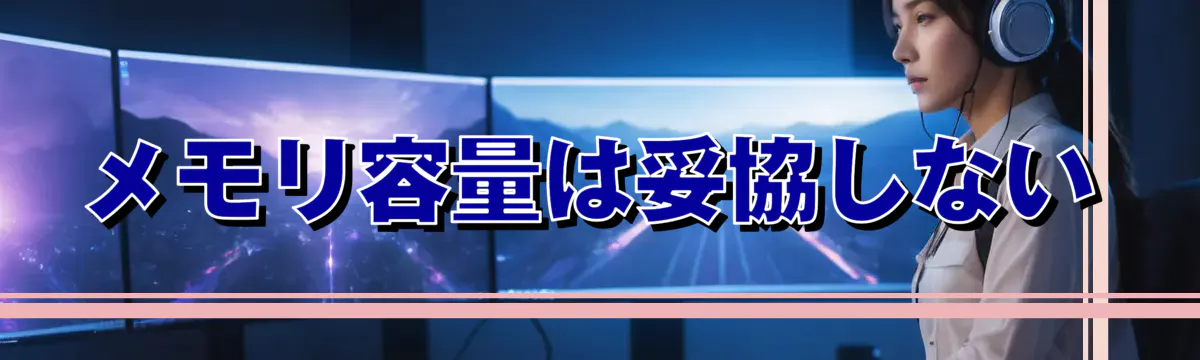 メモリ容量は妥協しない