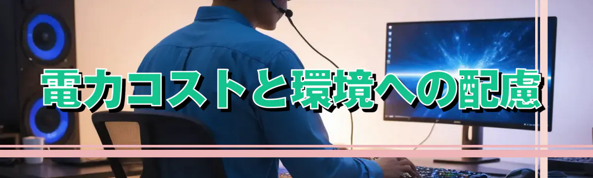 電力コストと環境への配慮