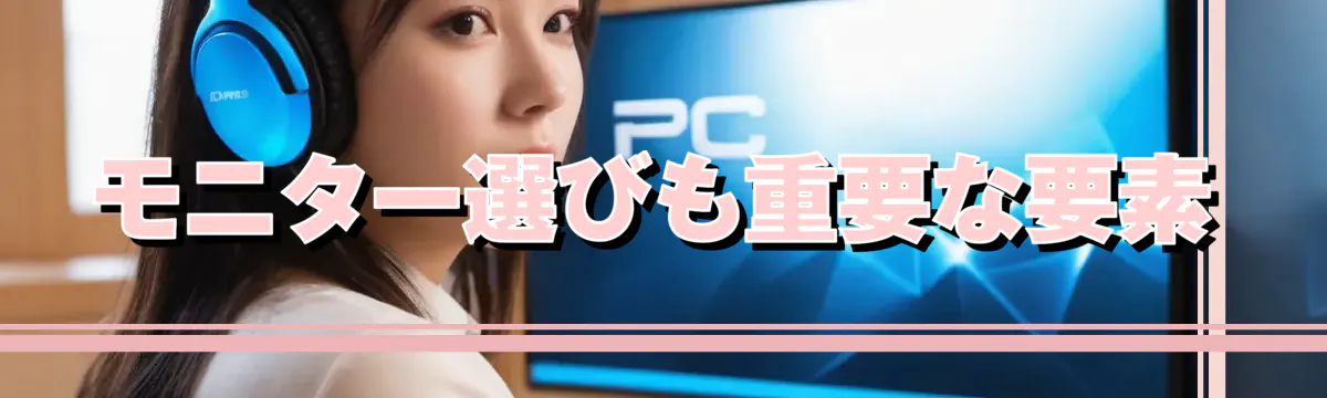 モニター選びも重要な要素