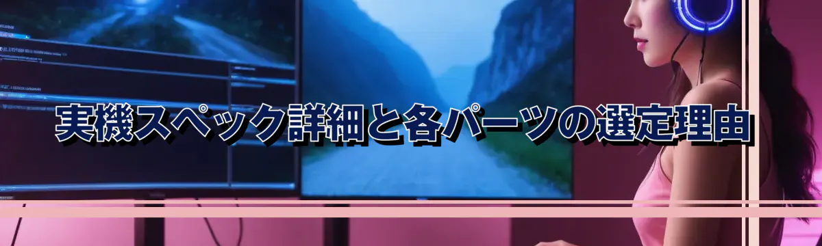 実機スペック詳細と各パーツの選定理由