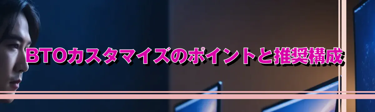 BTOカスタマイズのポイントと推奨構成