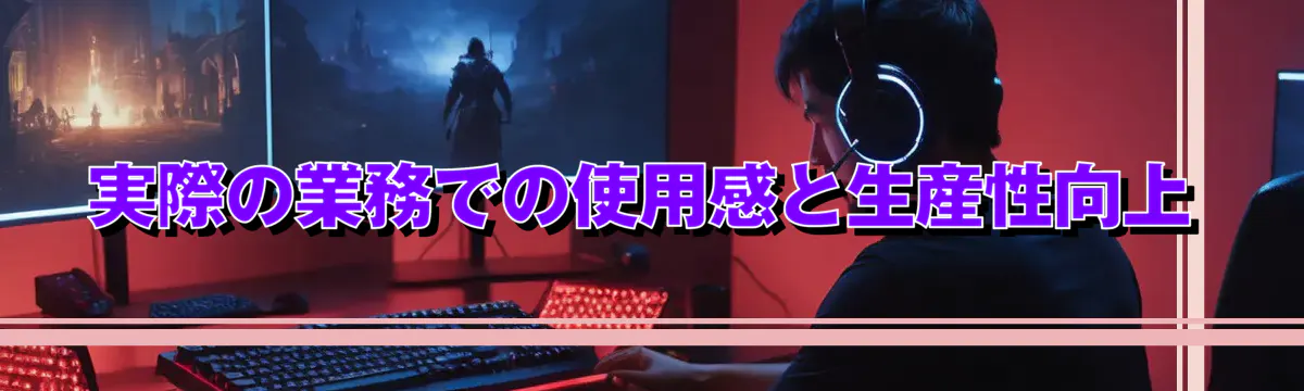 実際の業務での使用感と生産性向上