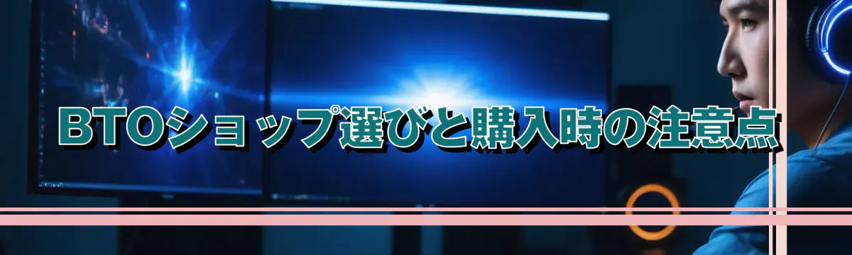 BTOショップ選びと購入時の注意点
