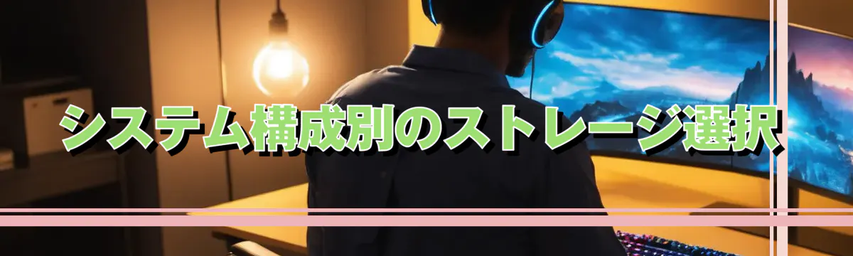 システム構成別のストレージ選択