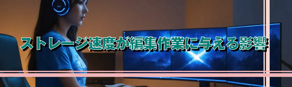 ストレージ速度が編集作業に与える影響