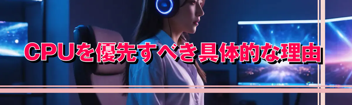 CPUを優先すべき具体的な理由