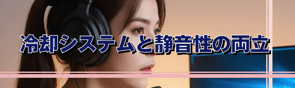 冷却システムと静音性の両立