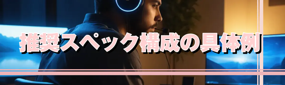 推奨スペック構成の具体例