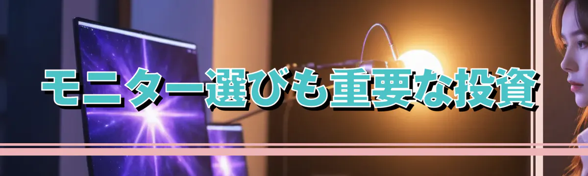 モニター選びも重要な投資
