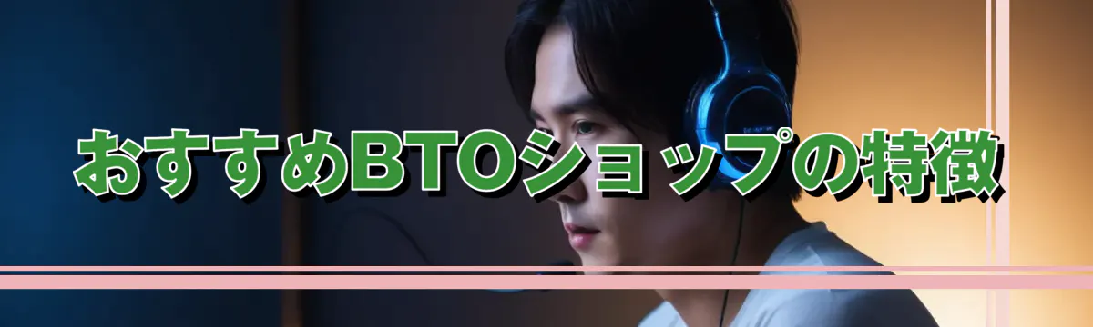 おすすめBTOショップの特徴