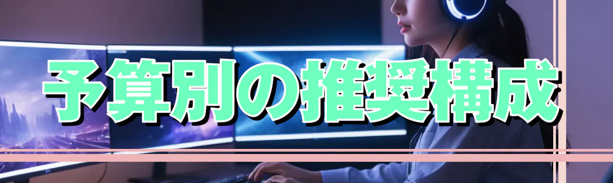 予算別の推奨構成