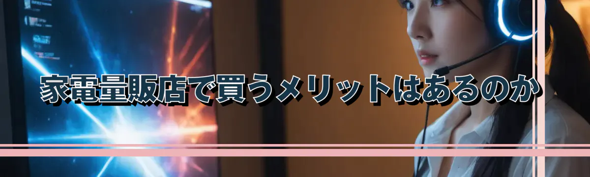 家電量販店で買うメリットはあるのか