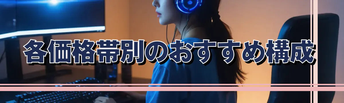 各価格帯別のおすすめ構成