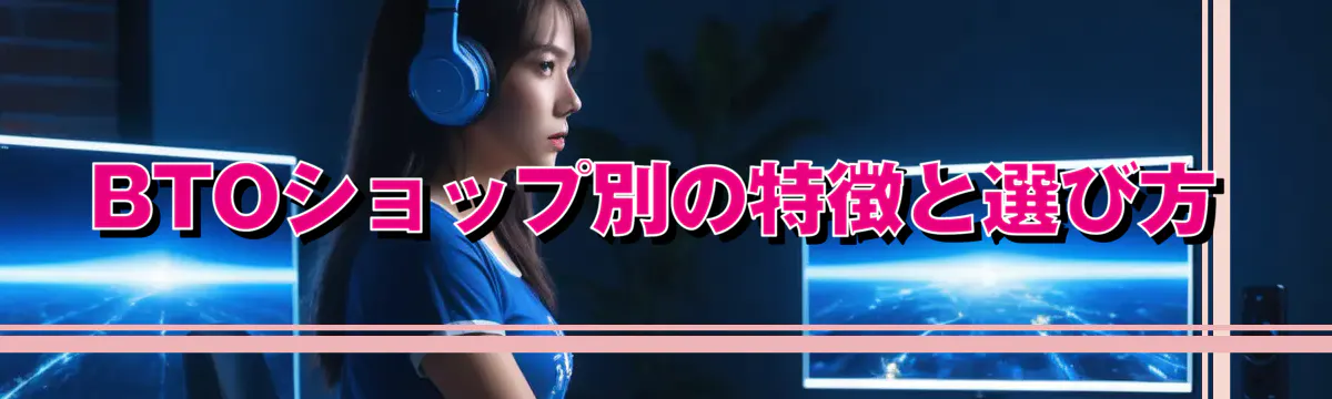 BTOショップ別の特徴と選び方