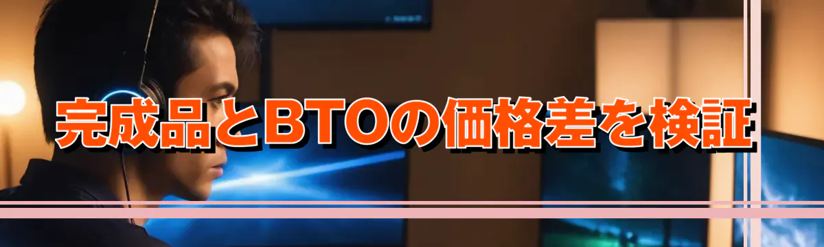 完成品とBTOの価格差を検証