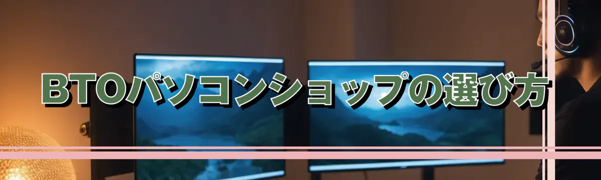 BTOパソコンショップの選び方