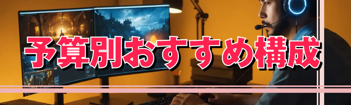 予算別おすすめ構成