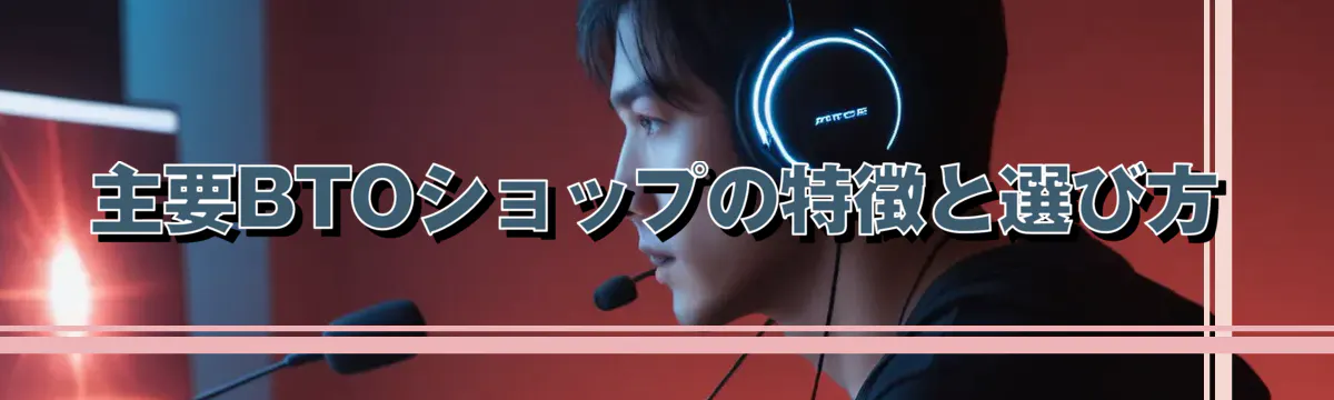 主要BTOショップの特徴と選び方