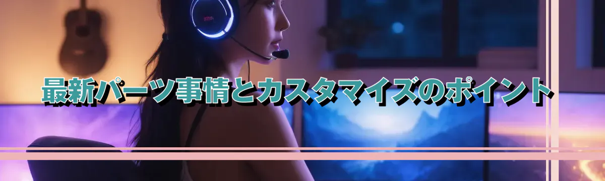 最新パーツ事情とカスタマイズのポイント